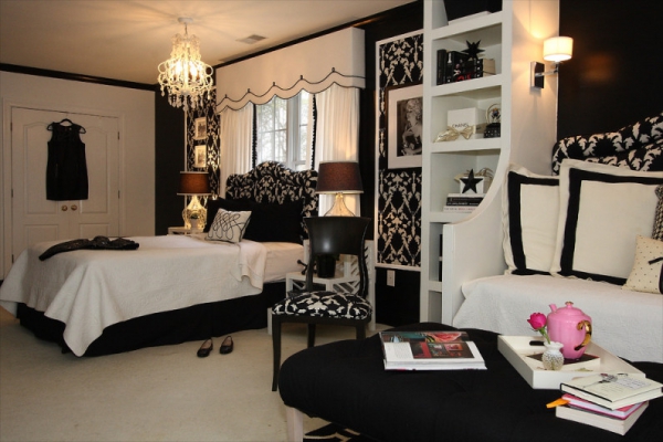 Дизайн чорно-білої спальні
