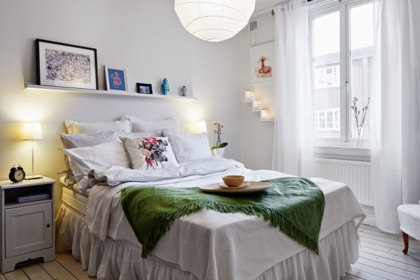 Скандинавський стиль в спальні