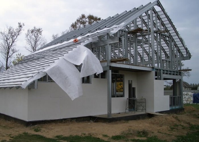 Будинок з металлокаркасу – як побудувати тепле і довговічне житло за місяць?