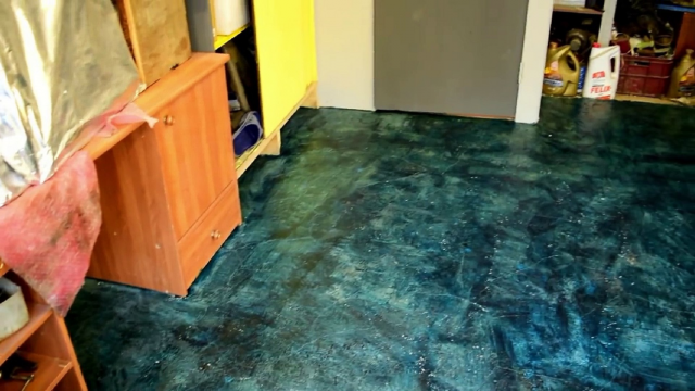 Мармурова підлога в гаражі своїми руками: з пінопласту, відео
