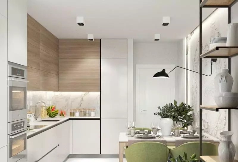 Дизайн кухні площею 9 квадратних метрів, приклади